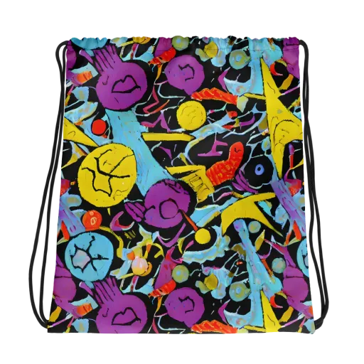 Electric Playfield on a Drawstring Bag
