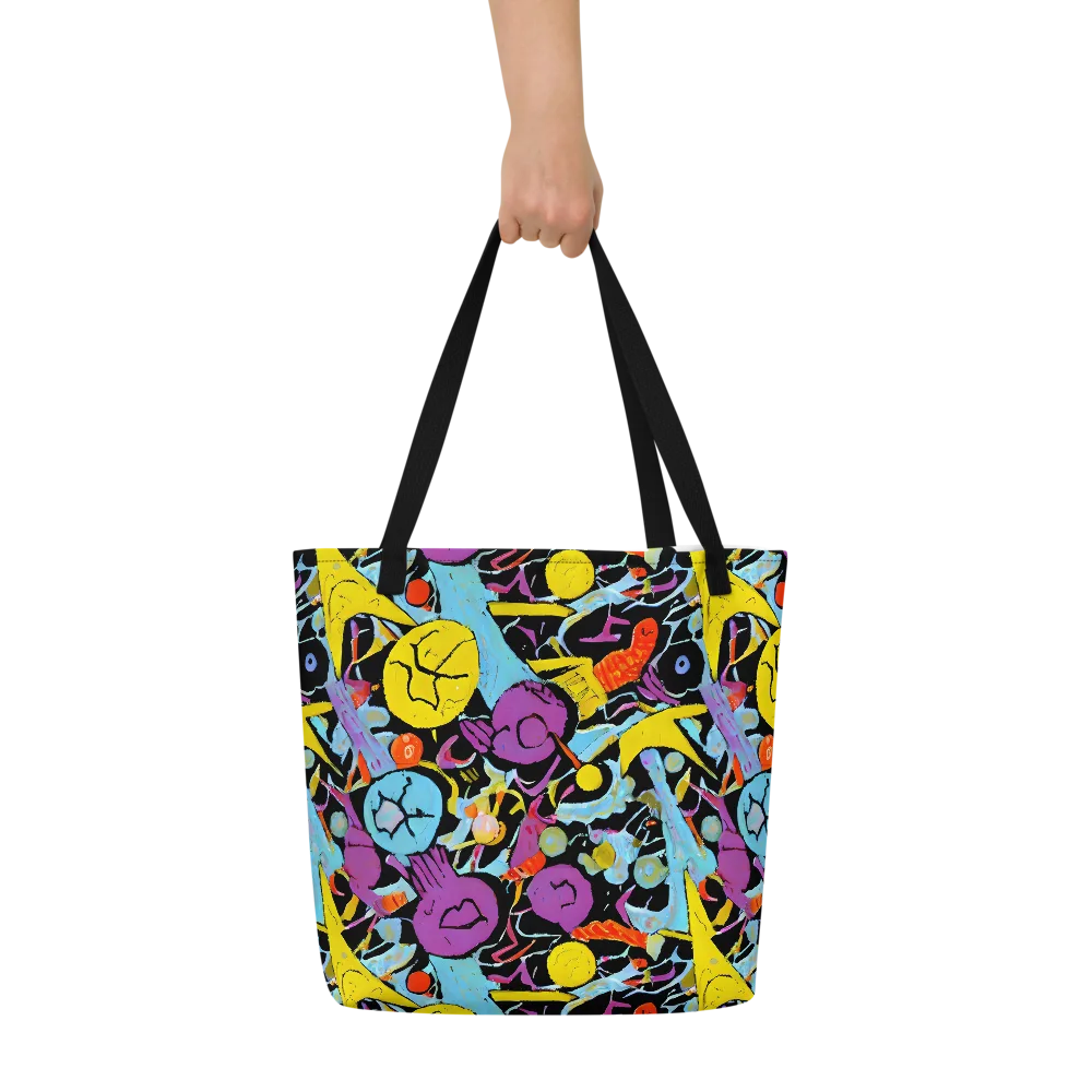 Electric Playfield on Large Tote Bag W/ Pocket — Front
