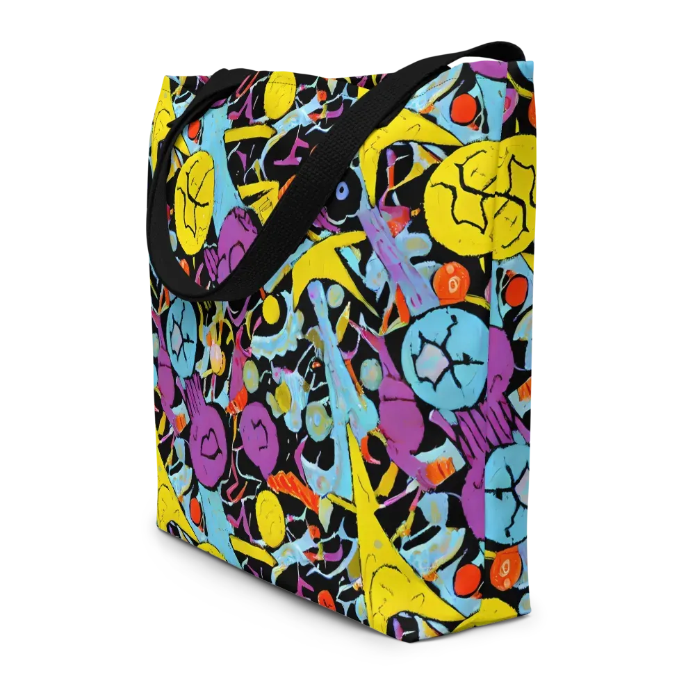 Electric Playfield on Large Tote Bag W/ Pocket — Front