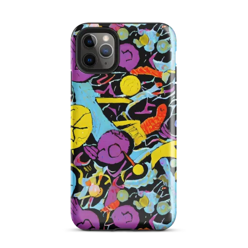 Electric Playfield on a Tough Case for iPhone®