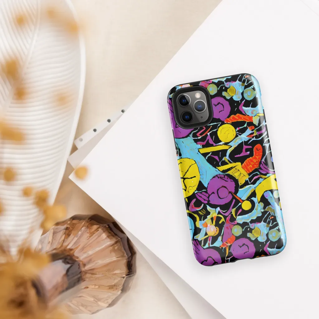 Electric Playfield on Tough Case for iPhone® — Front