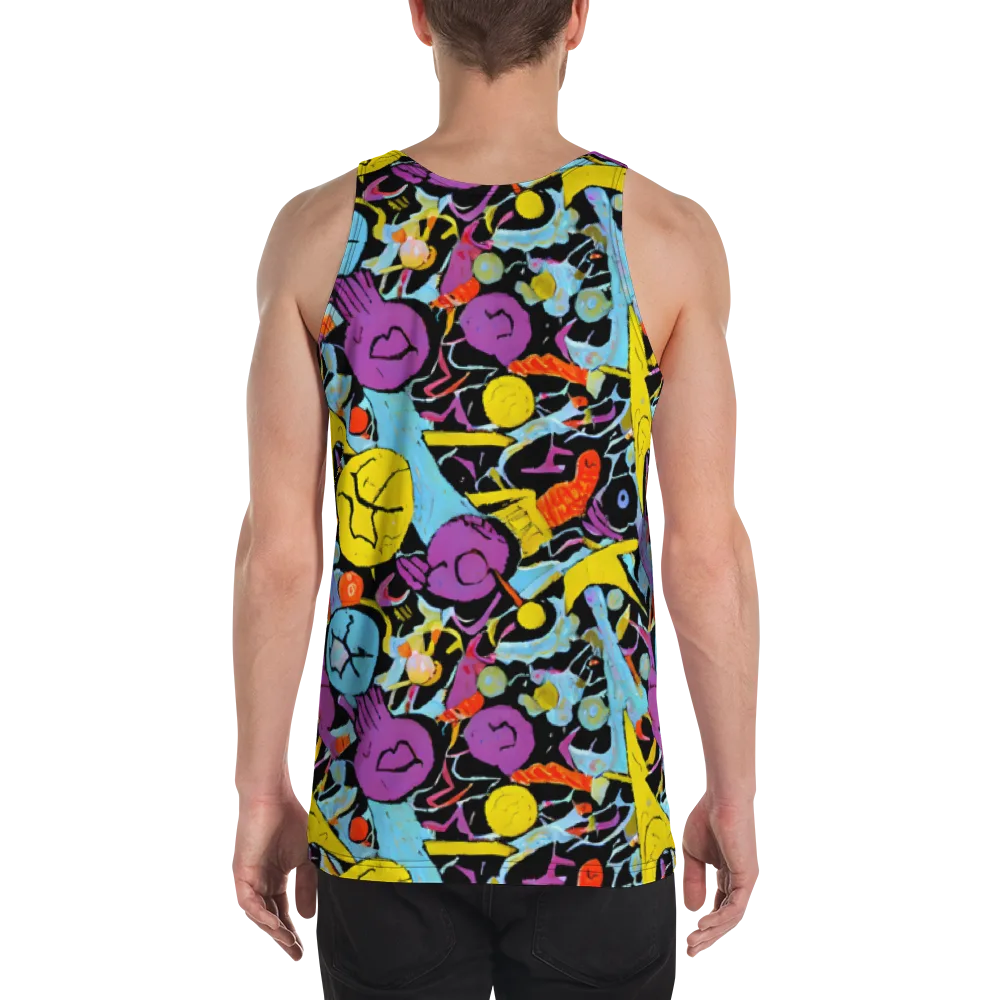 Electric Playfield on Men's Tank Top — Back
