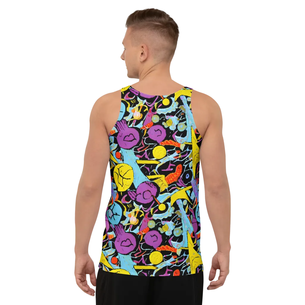 Electric Playfield on Men's Tank Top — Back