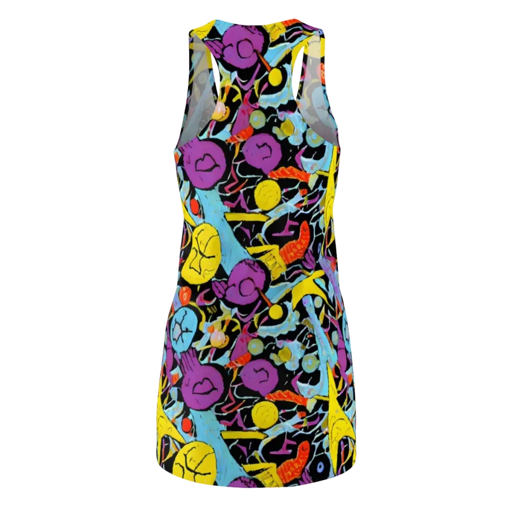Electric Playfield on Racerback Dress — Back