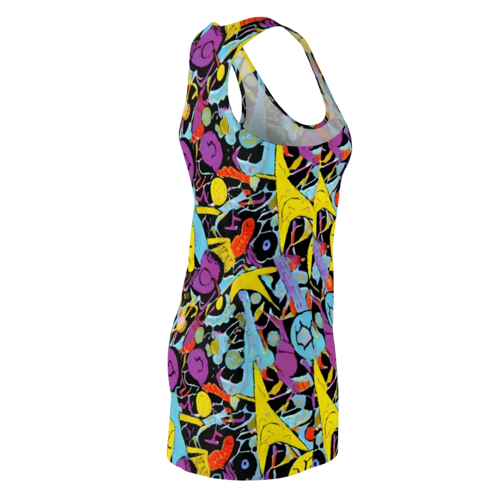 Electric Playfield on Racerback Dress — Back Side