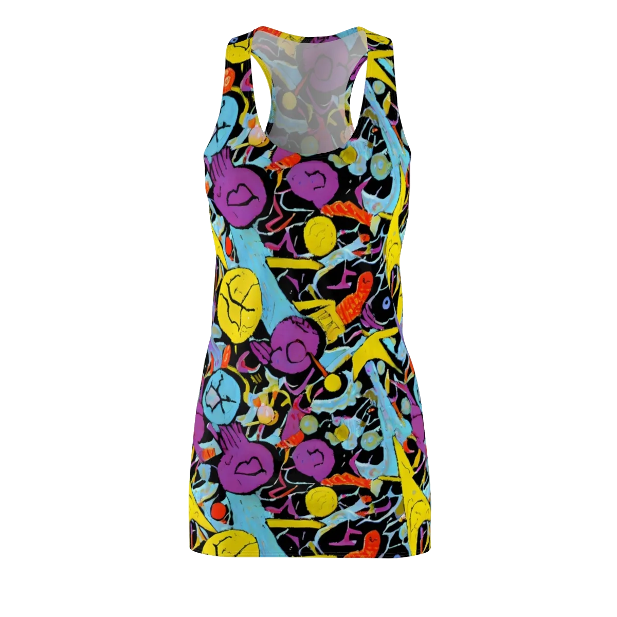 Electric Playfield on Racerback Dress — Front