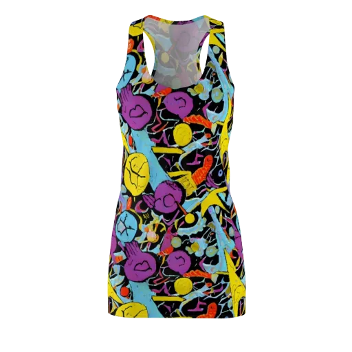 Electric Playfield on a Racerback Dress