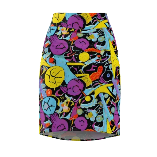 Electric Playfield on a Pencil Skirt
