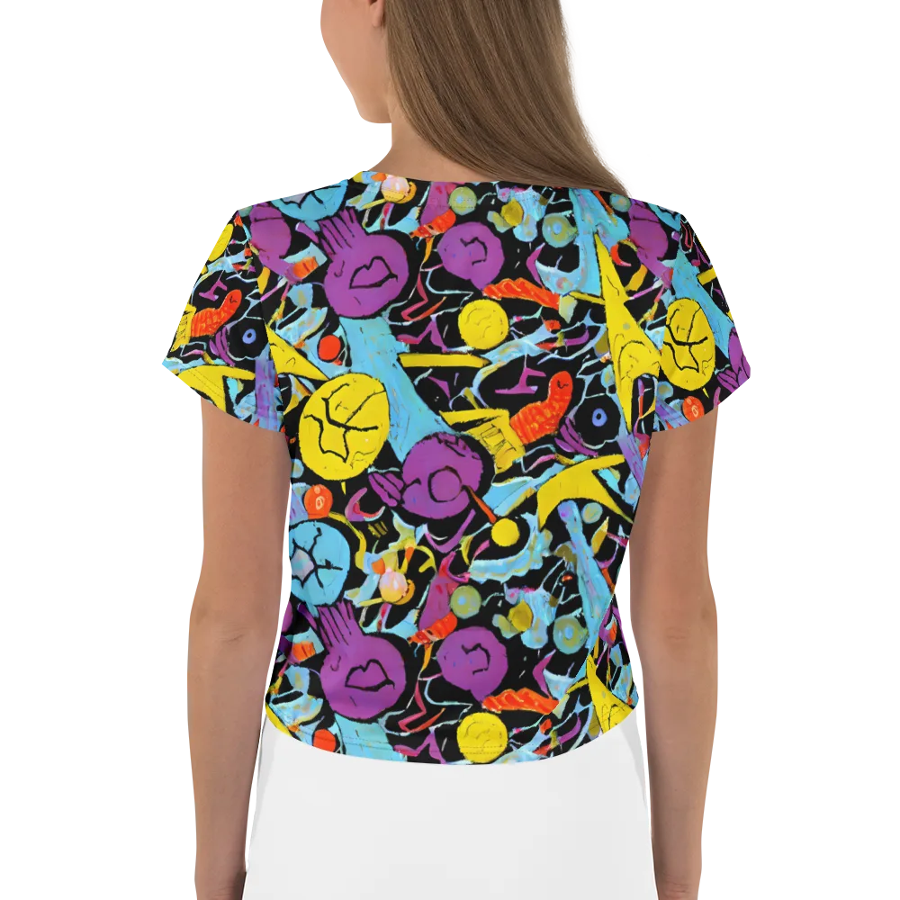 Electric Playfield on Crop Tee — Back