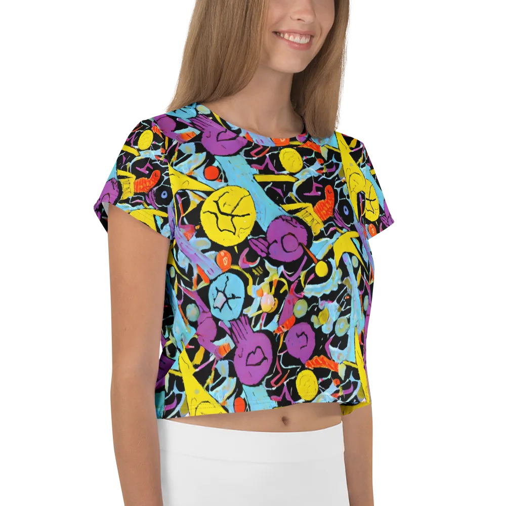 Electric Playfield on Crop Tee — Right