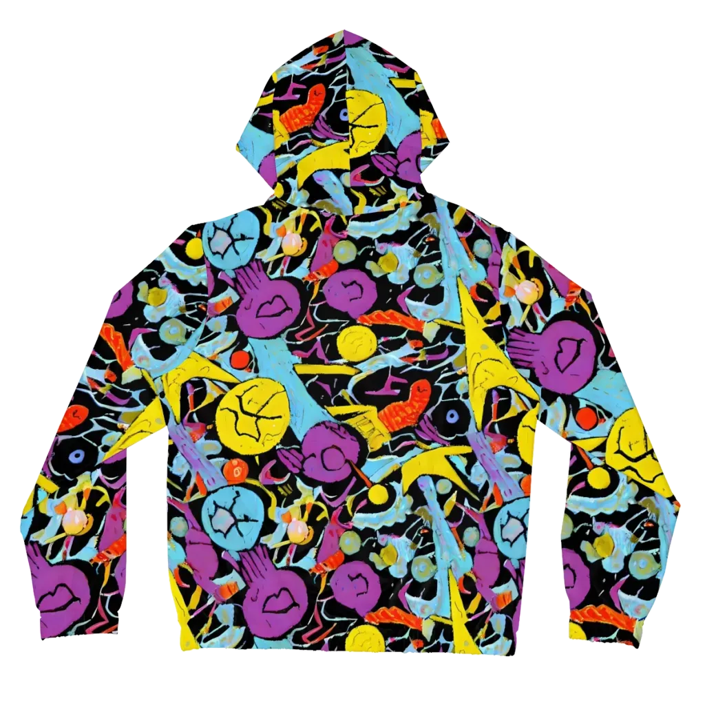 Electric Playfield on Women's Full-Zip Hoodie — Back