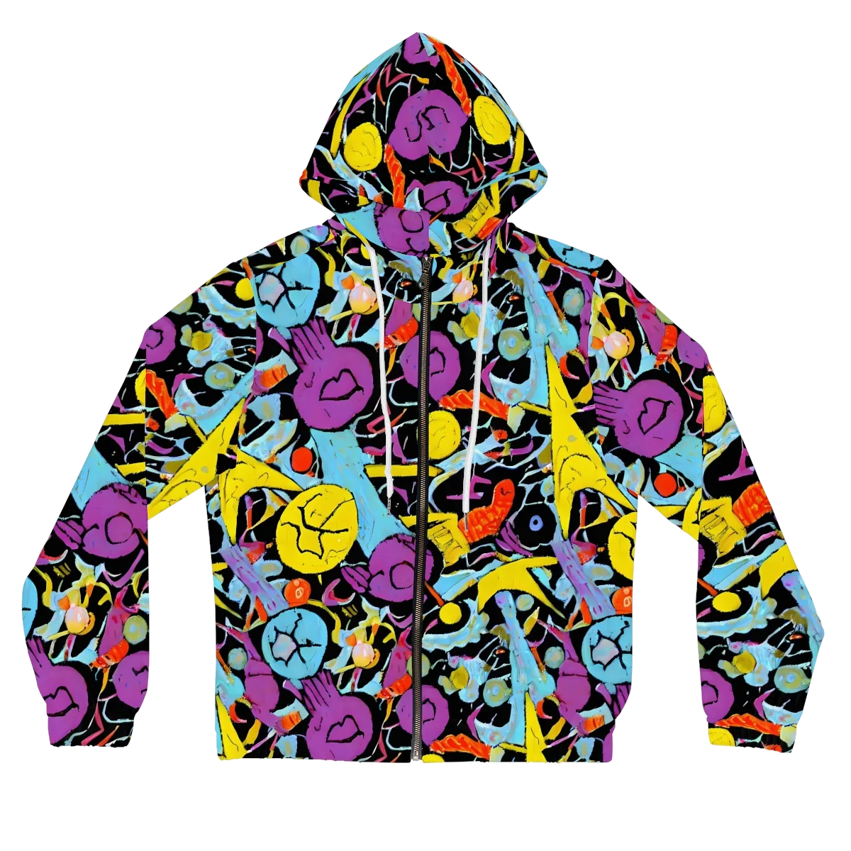 Electric Playfield on Women's Full-Zip Hoodie — Front