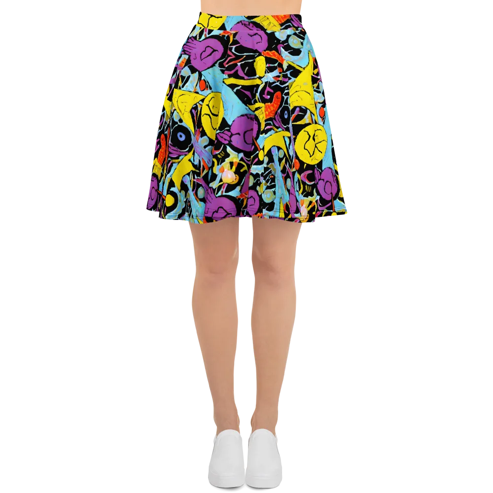 Electric Playfield on Skater Skirt — Front