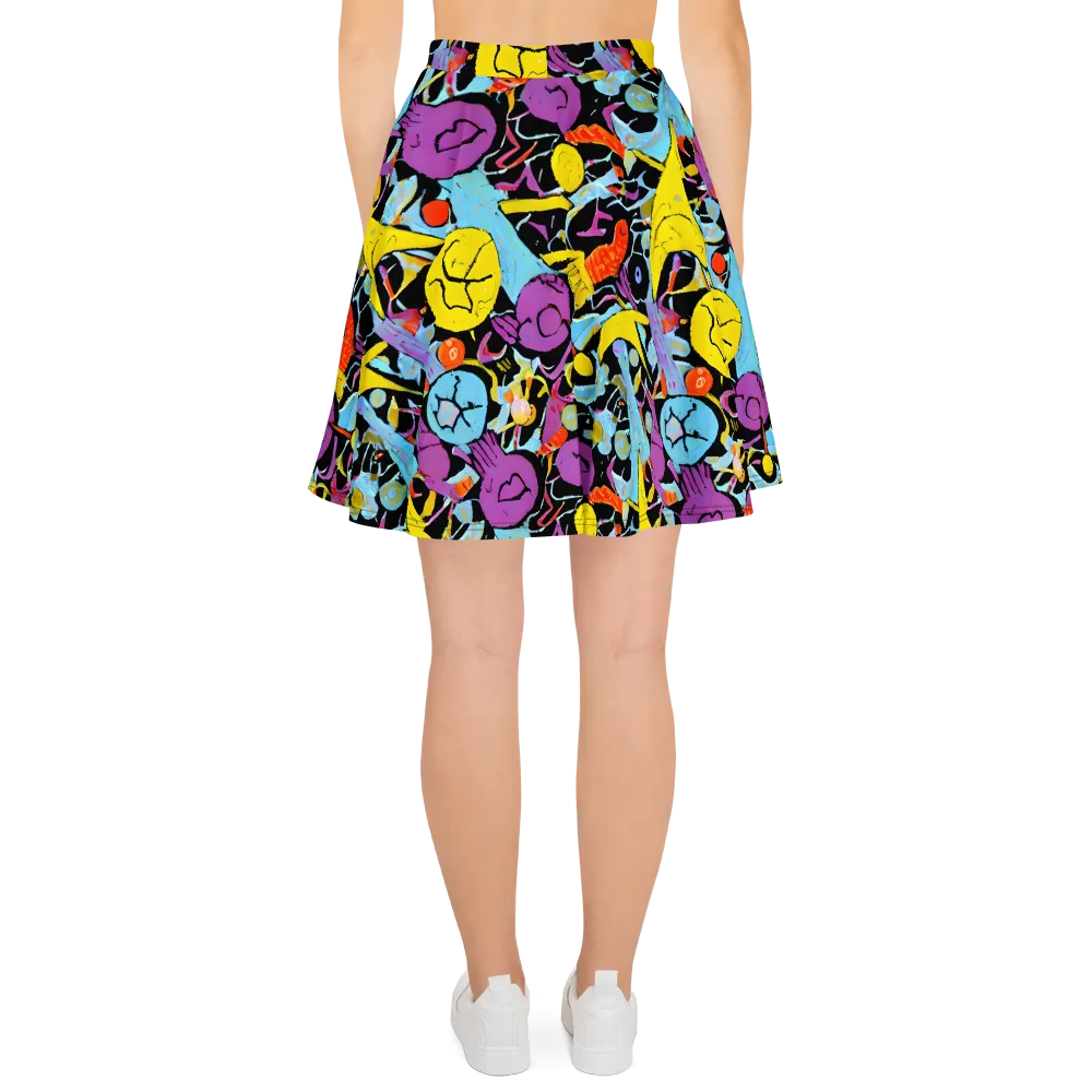 Electric Playfield on Skater Skirt — Back