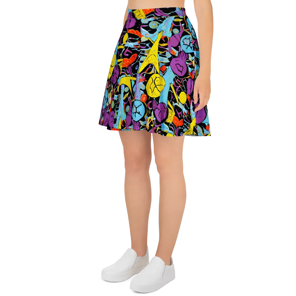 Electric Playfield on Skater Skirt — Left