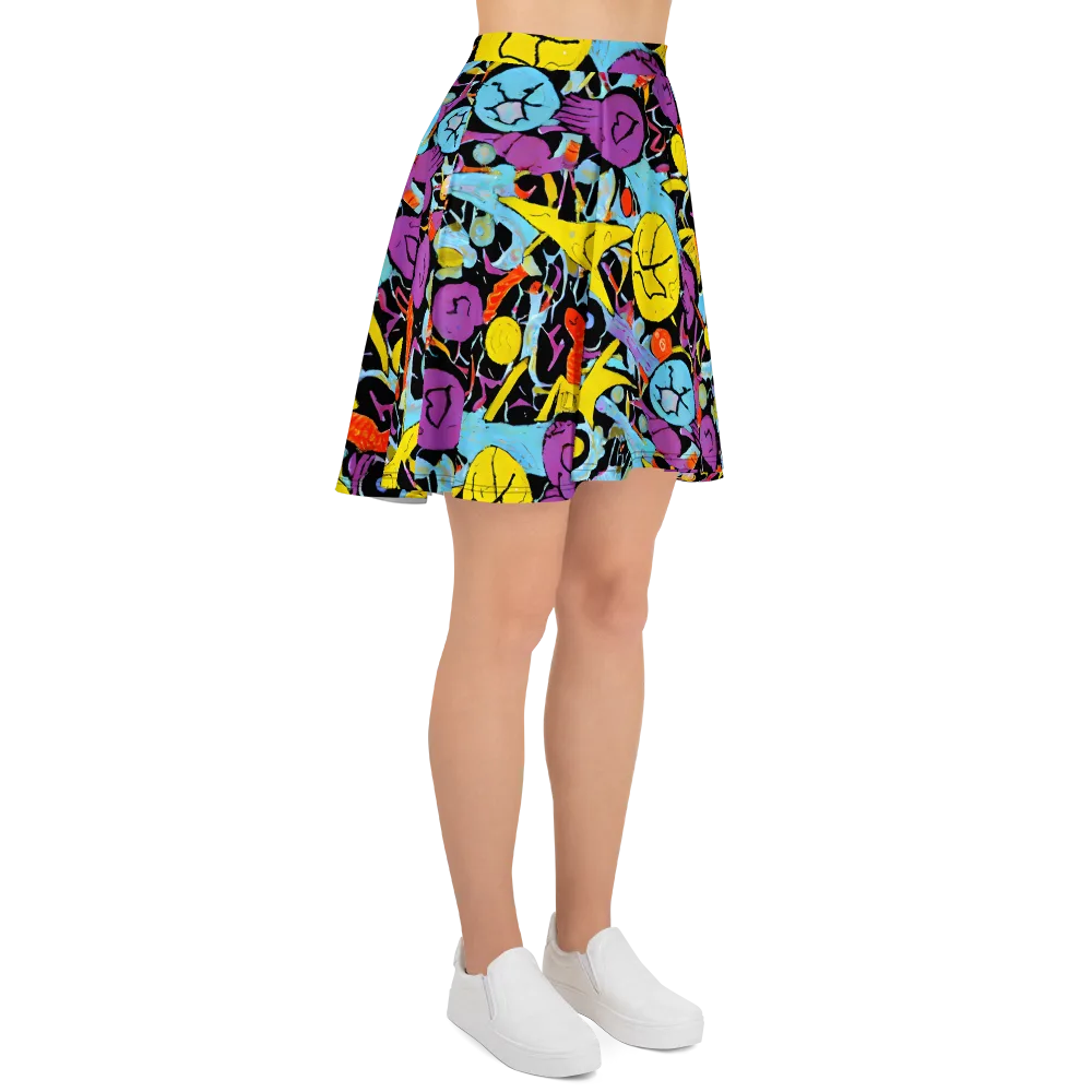 Electric Playfield on Skater Skirt — Right