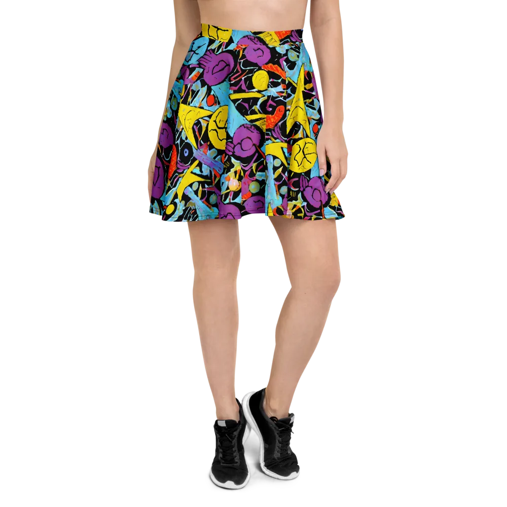 Electric Playfield on Skater Skirt — Front