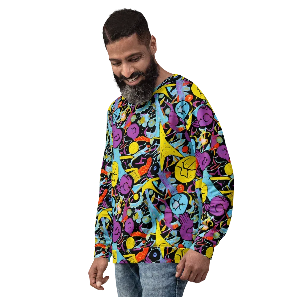 Electric Playfield on Sweatshirt — Left Front