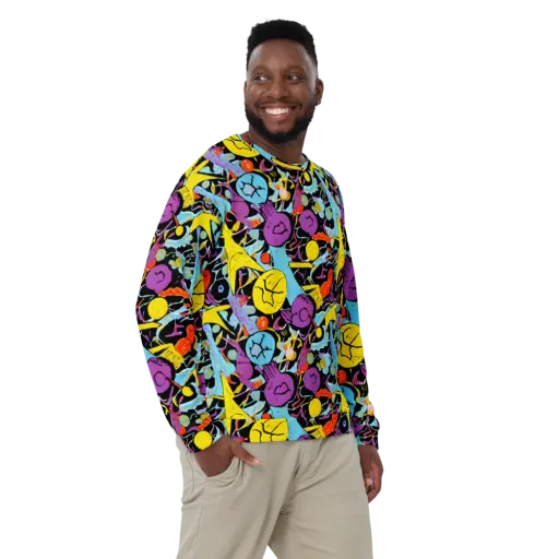 Electric Playfield on a Sweatshirt
