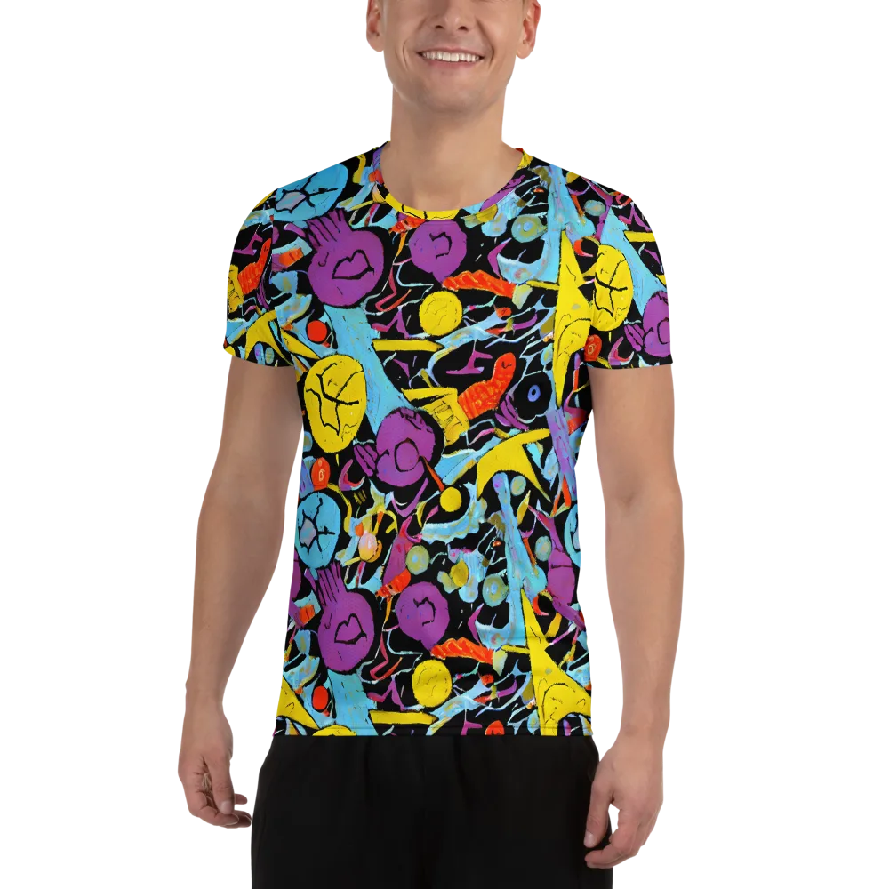Electric Playfield on Men's Athletic T-Shirt — Front