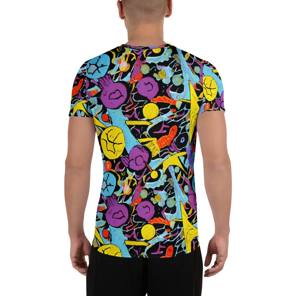 Electric Playfield on Men's Athletic T-Shirt — Back