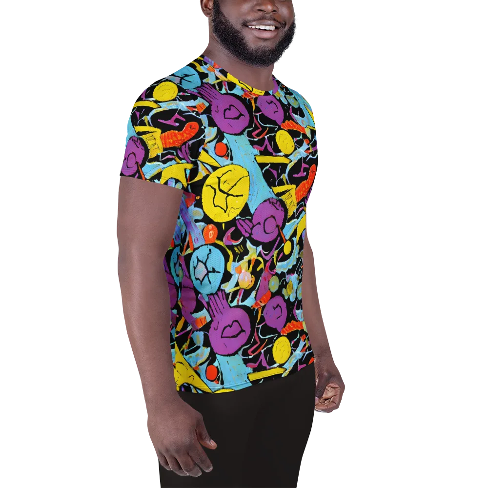 Electric Playfield on Men's Athletic T-Shirt — Right