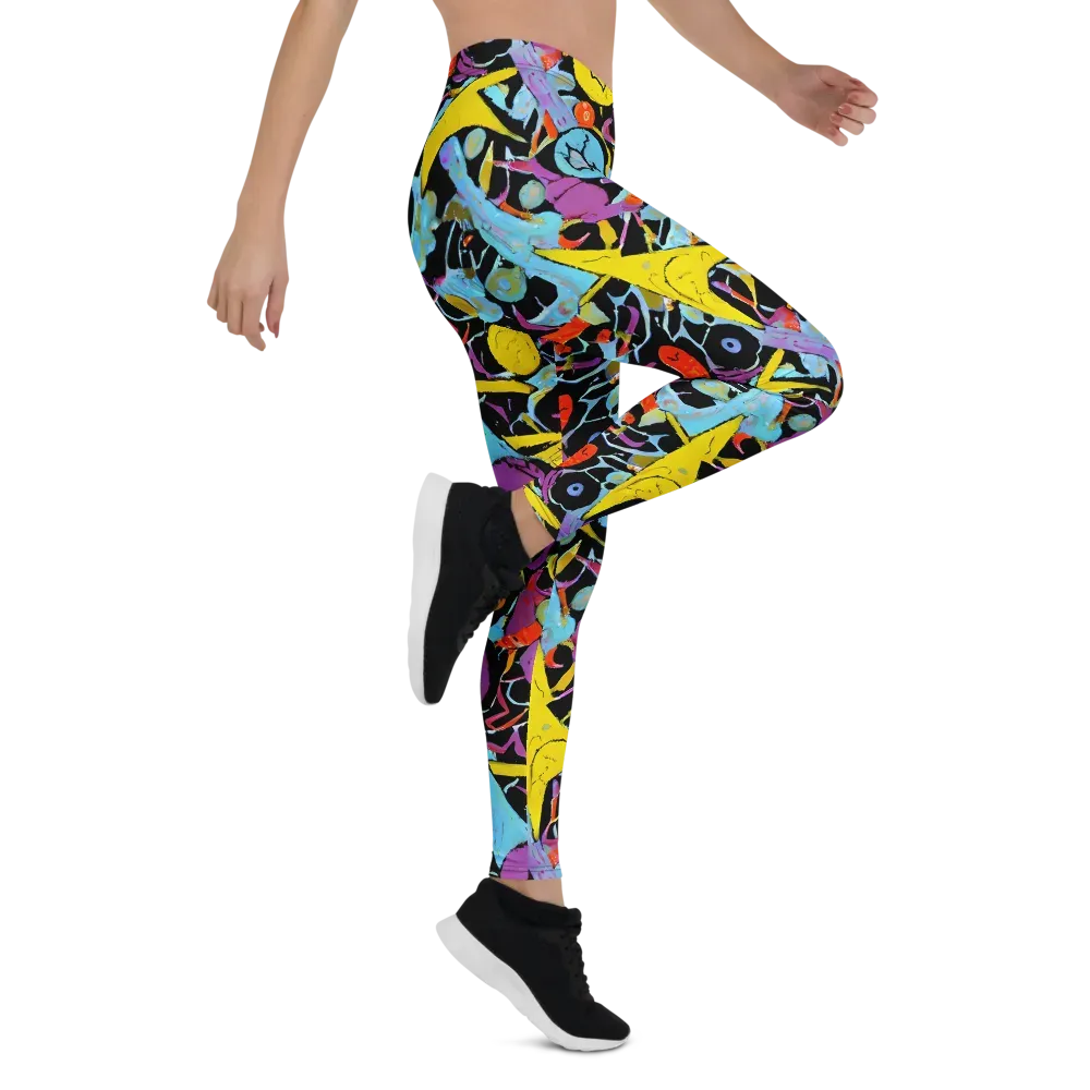 Electric Playfield on Leggings — Right