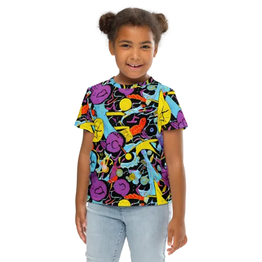 Electric Playfield on a Kids Crew Neck T-Shirt