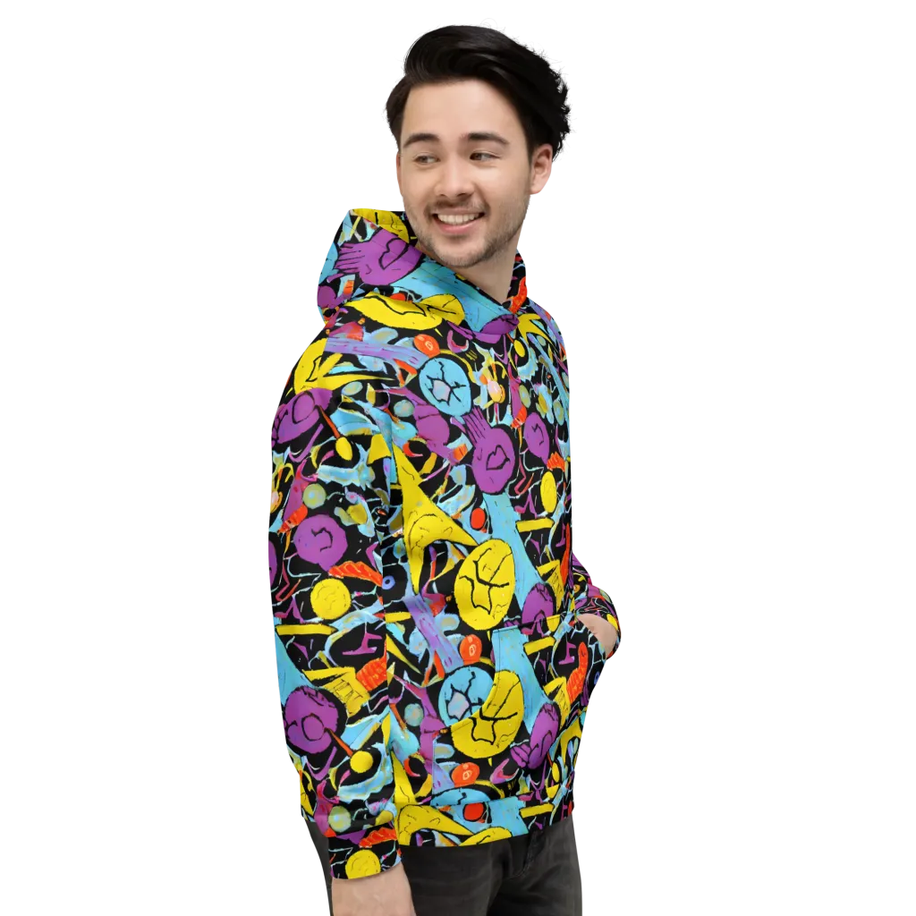 Electric Playfield on Hoodie — Right