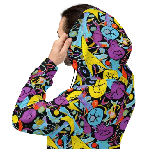 Electric Playfield on a Hoodie