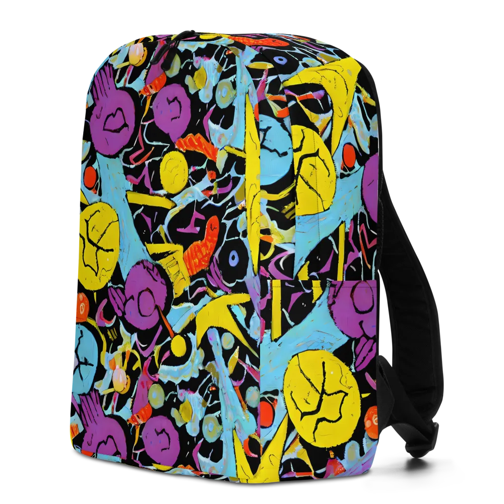 Electric Playfield on Minimalist Backpack — Left
