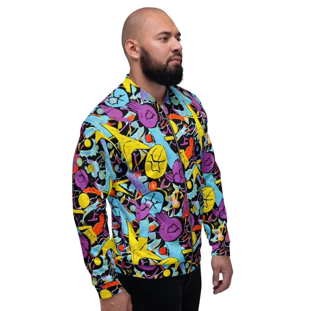 Electric Playfield on Bomber Jacket — Right