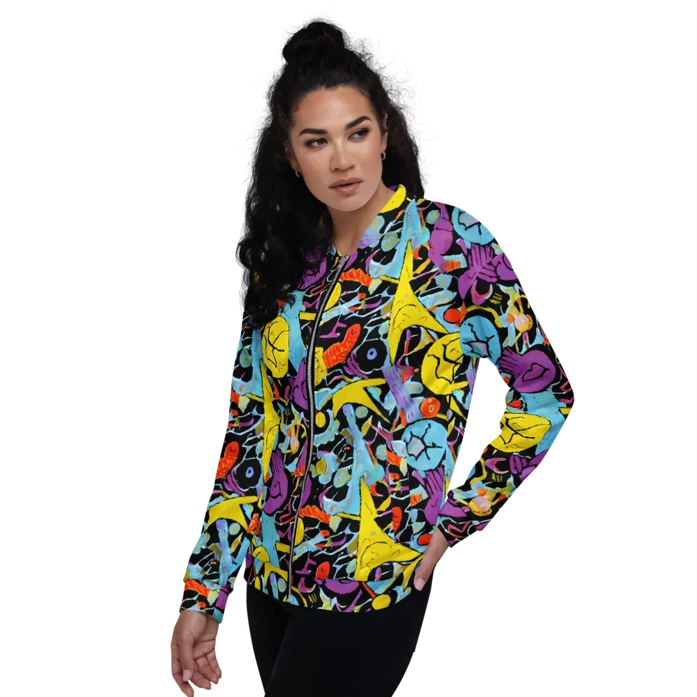 Electric Playfield on Bomber Jacket — Left