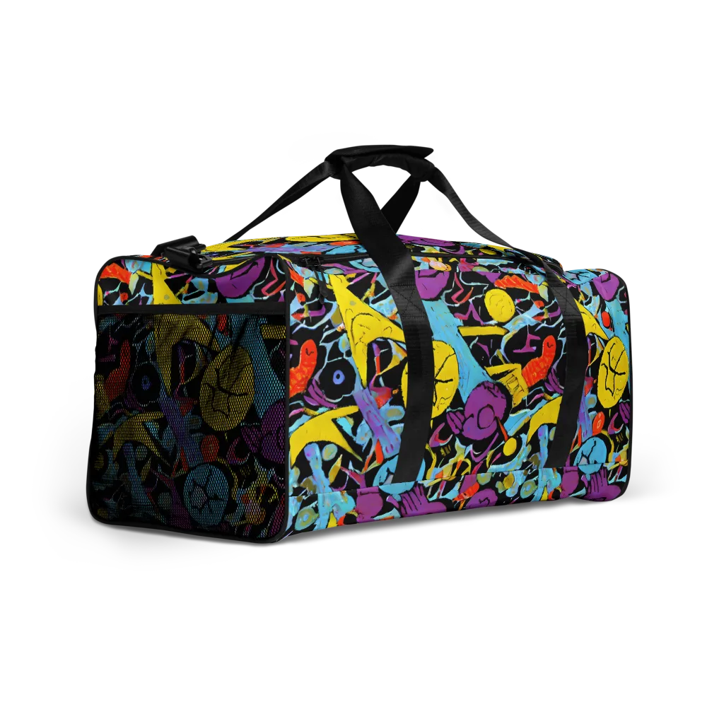 Electric Playfield on Duffle Bag — Right Front