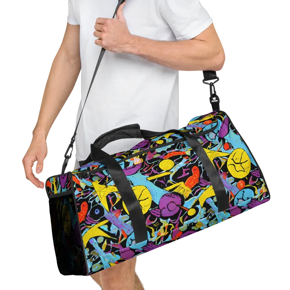 Electric Playfield on Duffle Bag — Right Front