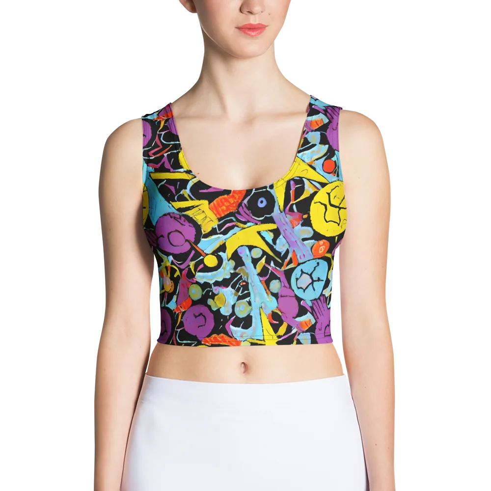 Electric Playfield on Crop Top — Front