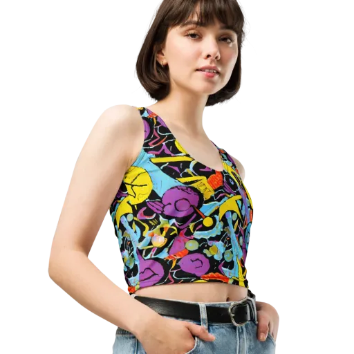Electric Playfield on a Crop Top
