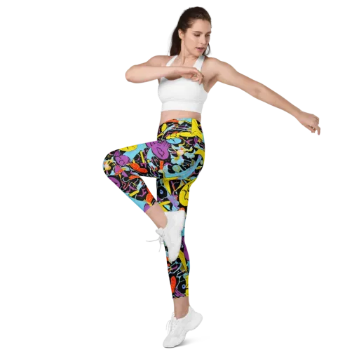 Electric Playfield on a Leggings with Pockets
