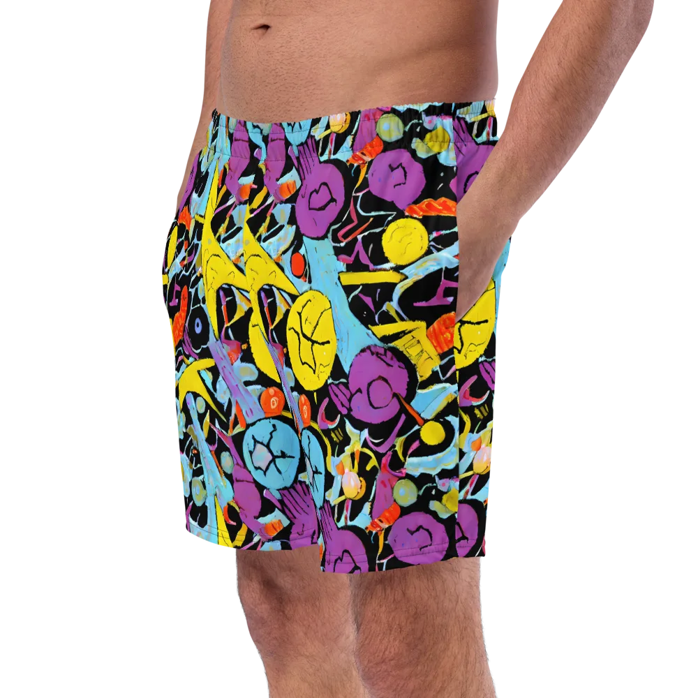 Electric Playfield on Swim Trunks — Left Front