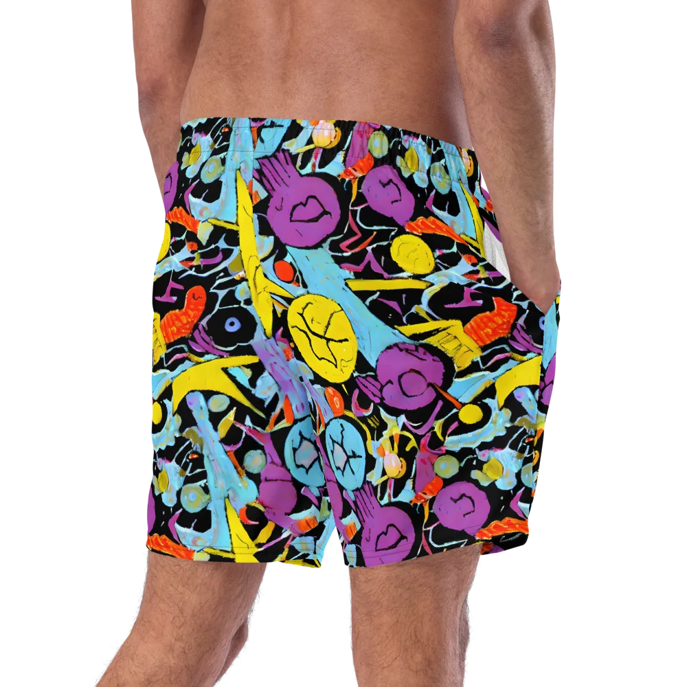 Electric Playfield on Swim Trunks — Right Back