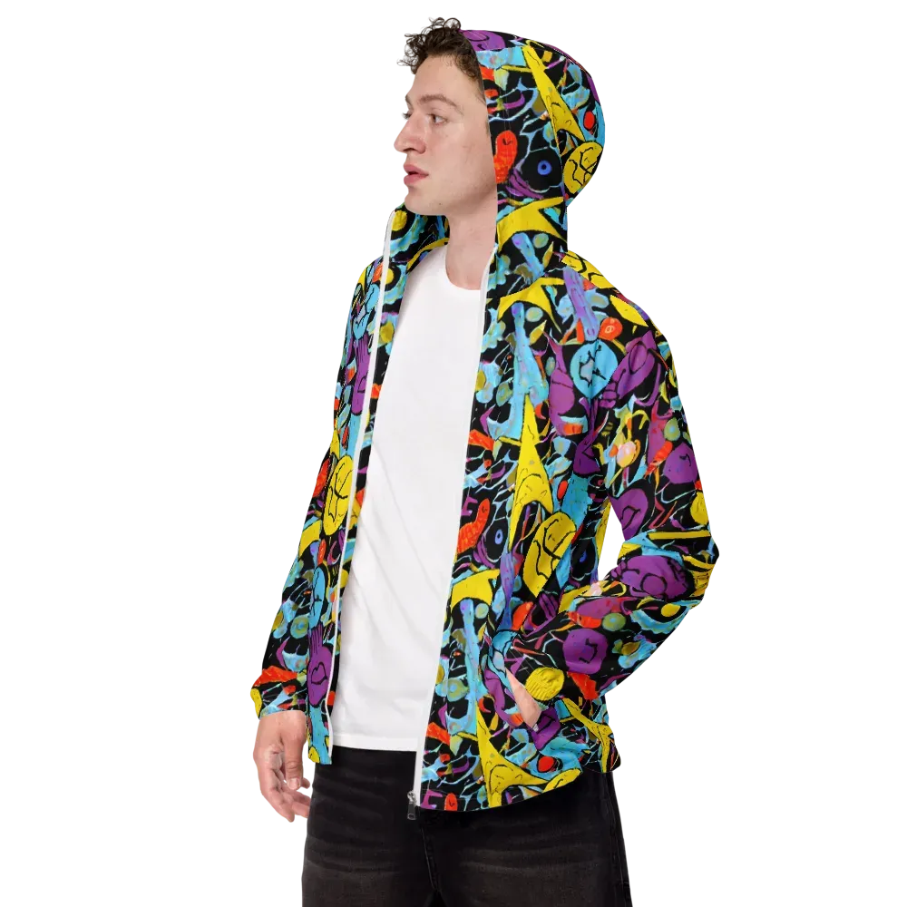 Electric Playfield on Men's Windbreaker — Left Front