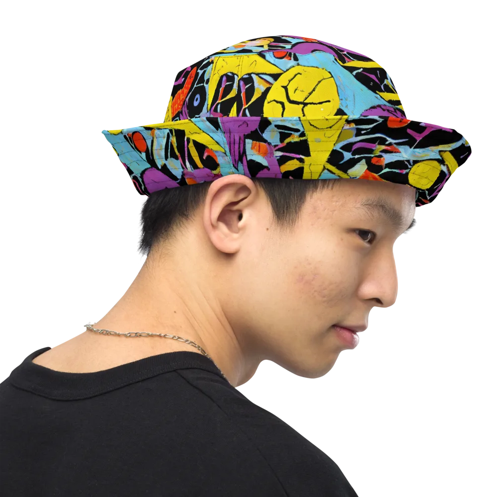 Electric Playfield on Reversible Bucket Hat — Right Outside
