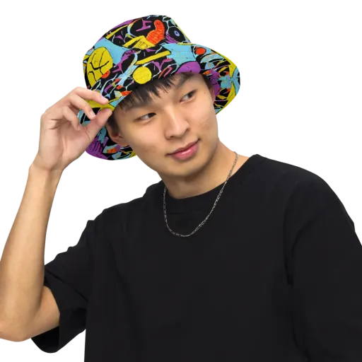 Electric Playfield on a Reversible Bucket Hat