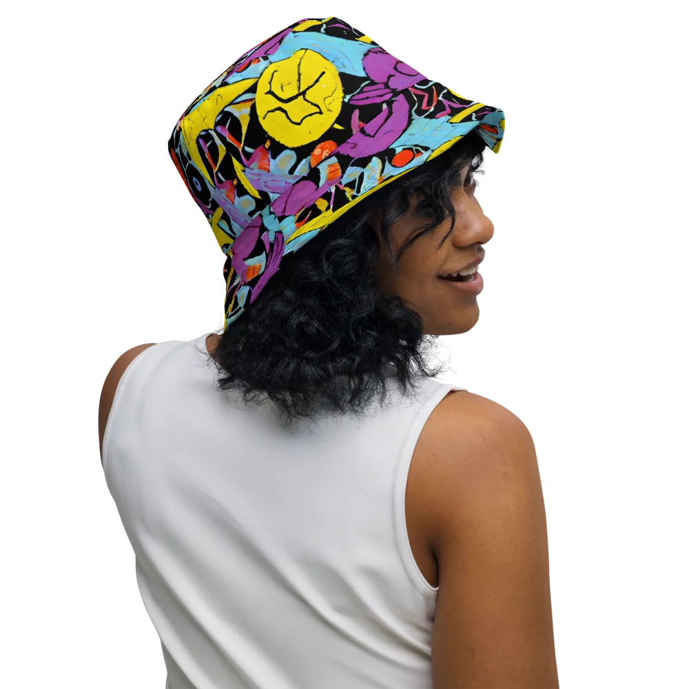 Electric Playfield on Reversible Bucket Hat — Right Outside