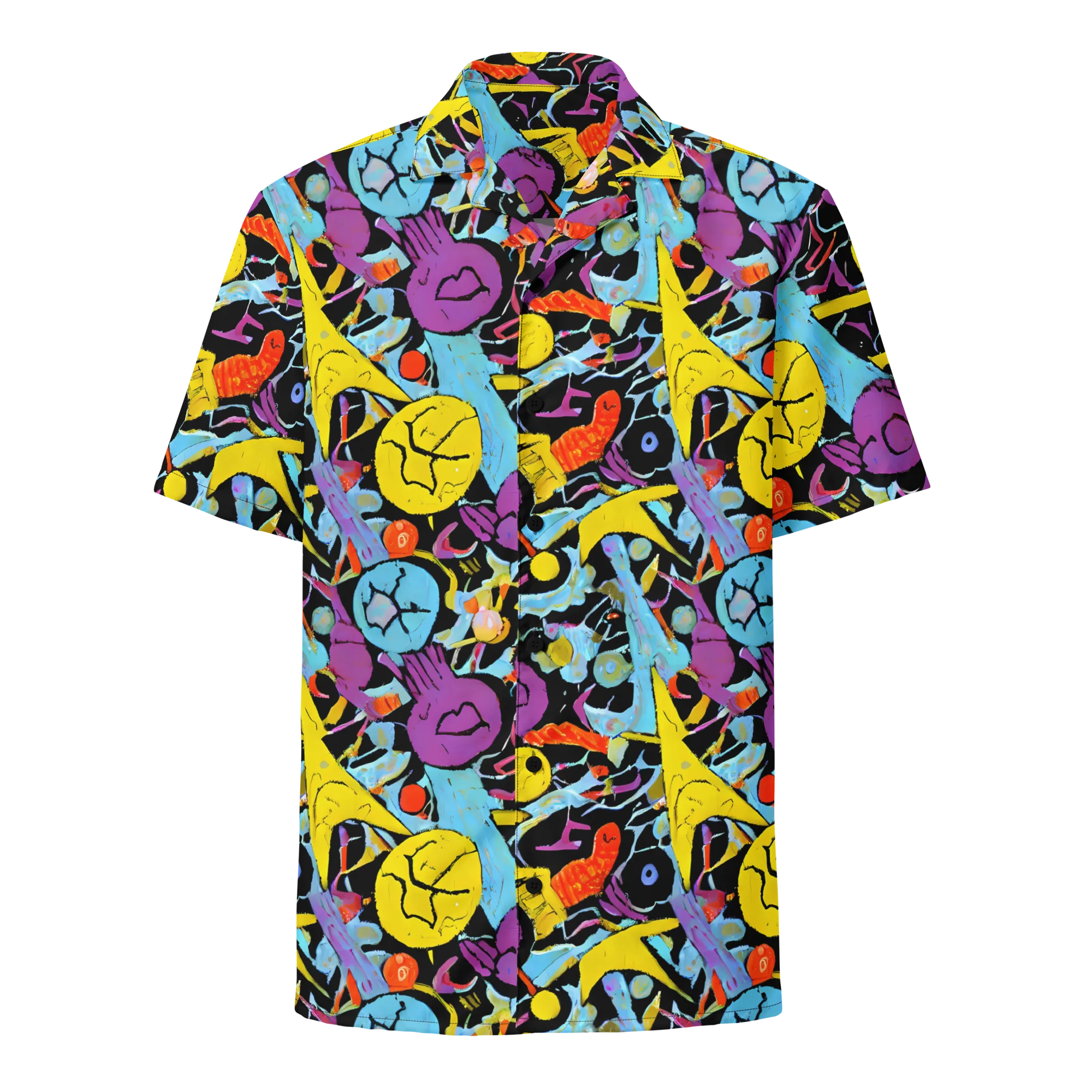 Electric Playfield on Button Shirt — Front