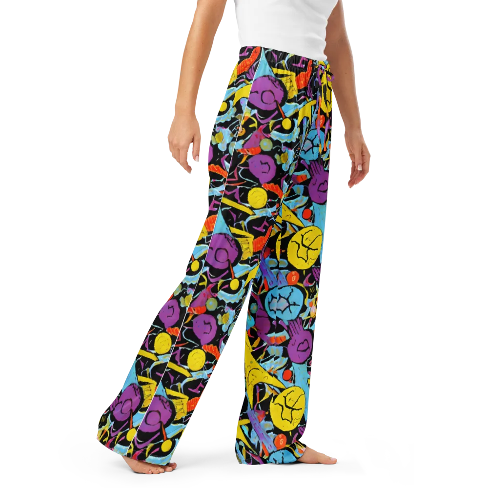 Electric Playfield on Women's Pajama Pants — Right Front