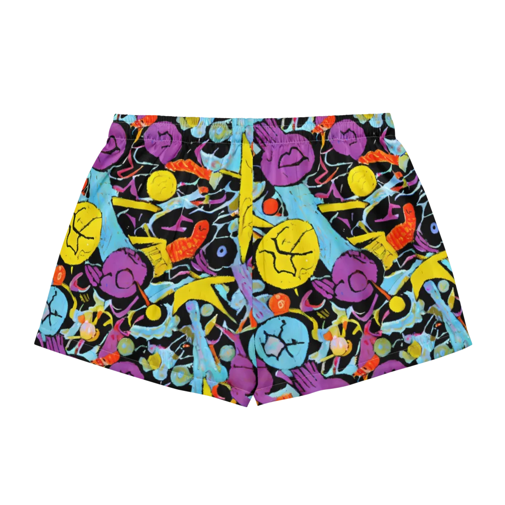 Electric Playfield on Women's Pajama Shorts — Back