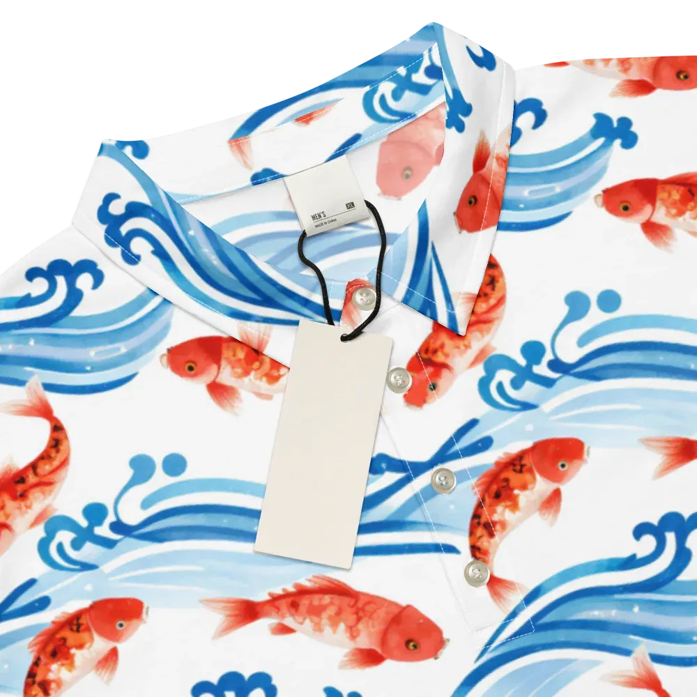 Waves of Fortune on Men's Slim Fit Polo Shirt — Product details
