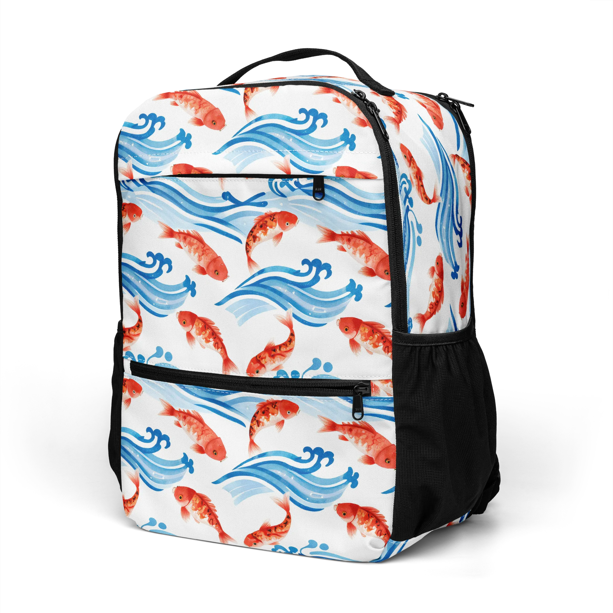 Waves of Fortune on Utility Backpack — Left Front