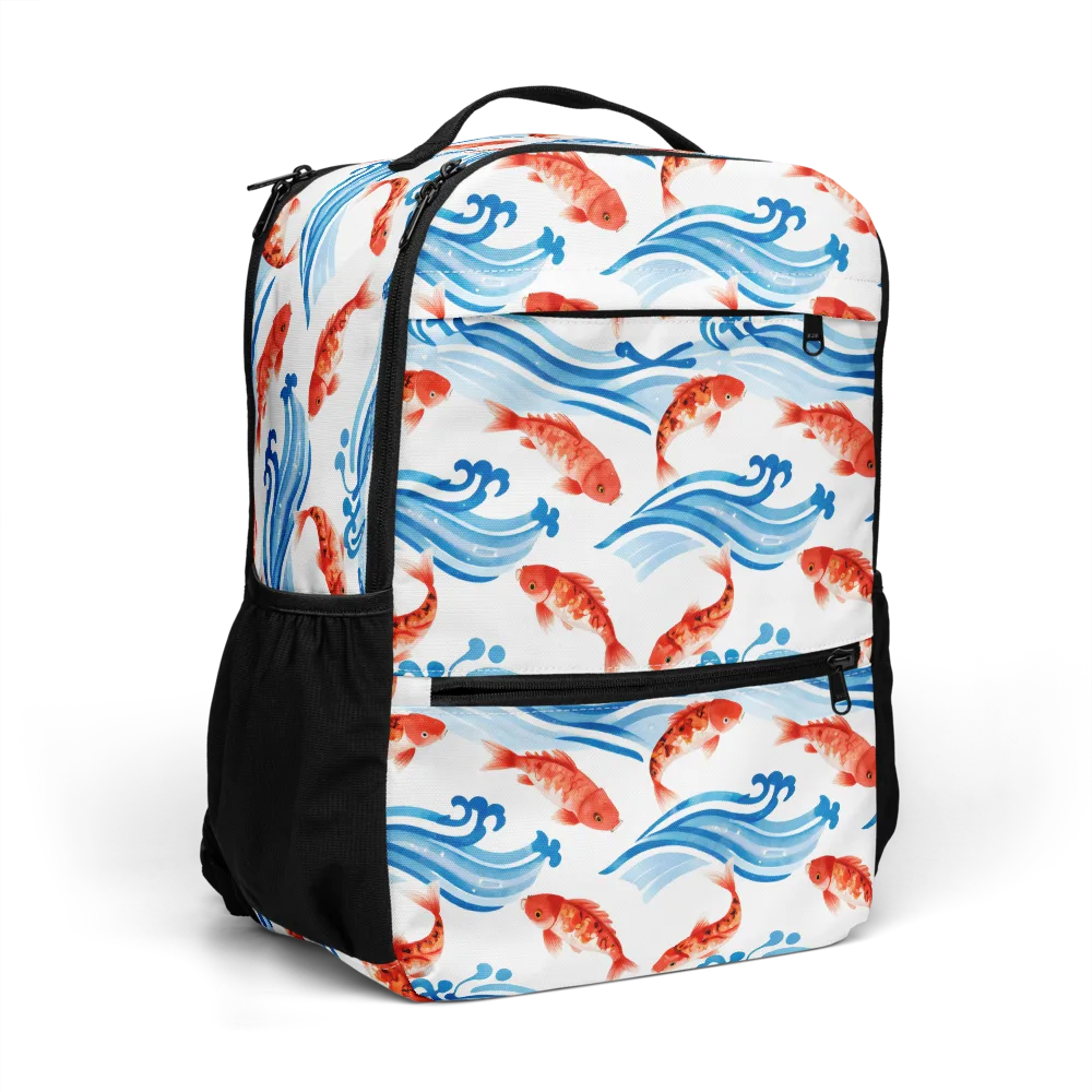 Waves of Fortune on Utility Backpack — Right Front
